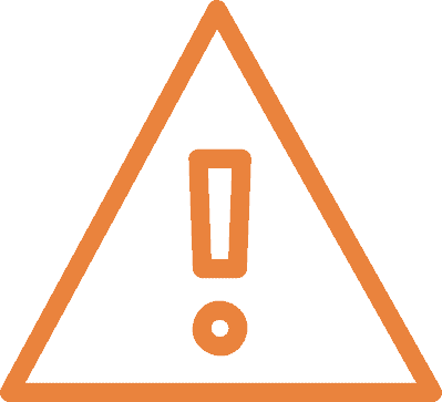 life insurance warning - orange warning sign